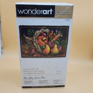 WonderArt Classic Latch Hook Kit - Country Harvest - New